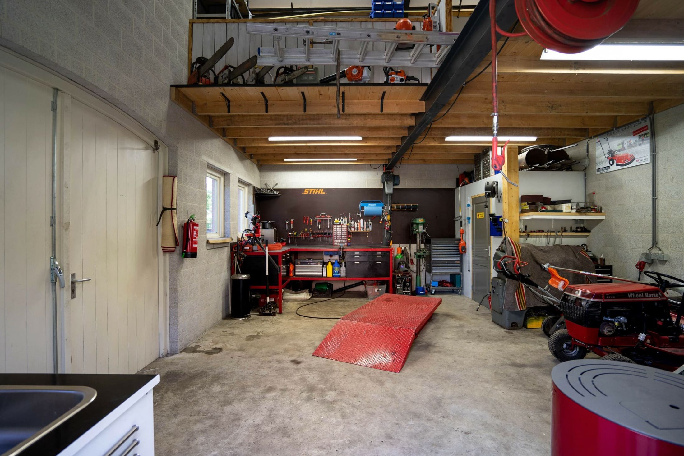 Garage binnen